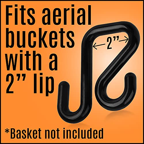 [2 Pack] Lineman Bucket Hooks to Secure Tool Apron or Oval Bag fits 2