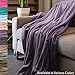 Kingole Flannel Fleece Microfiber Throw Blanket, Luxury Lavender Purple King Size Lightweight Cozy Couch Bed Super Soft and Warm Plush Solid Color 350GSM (108 x 90 inches)