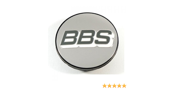 BBS Símbolo gris y blanco plata 70,6 mm cubierta de bujes/tapa de buje