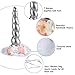 K KUMEED Shiny Horn Elastic Headband with Floral for Horses Photo Booth Props Cosplay Costume Decor, Silver