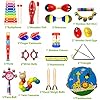HapeeFun-26pcs-Toddler-Musical-Instruments-Set-Percussion-Instrument-Toys-Toddler-Musical-Toys-Set-Rhythm-Band-Set-Birthday-Gift-for-Toddlers-Kids-Preschool-Children-with-Storage-Bag HapeeFun Toddler Musical Instruments, 22pcs Percussion Toy Rhythm Band Set Toddlers Toys Xylophone Glockenspiel Toy for…
