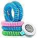 Mosquito Repellent Coil Bracelets for Kids/Adults, 13 Piece Economy Pack, Bonus Clip, Lasts 10 Days, Non-Toxic, Individually Wrapped, Swim-Friendly, Insect Bite Protection, Wrist/Ankle Band