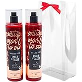 Bath & Body Works Emily in Paris PARIS AMOUR Fine Fragrance Mist 2-piece Gift Set with a Red Bow for Holidays - 8 fl oz each