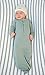 L'ovedbaby baby girls Unisex Organic infant and toddler nightgowns, Seafoam, Newborn US