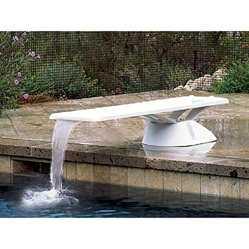 Inter-Fab EDGE6WW Edge AquaBoard 4-Hole Diving Board 6' White