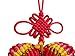 Feng Shui Decor KNOT LOVE Chinese Knot Tassels with Butterfly Good Luck Charm Home Hanging Ornament (Pink with Yellow)
