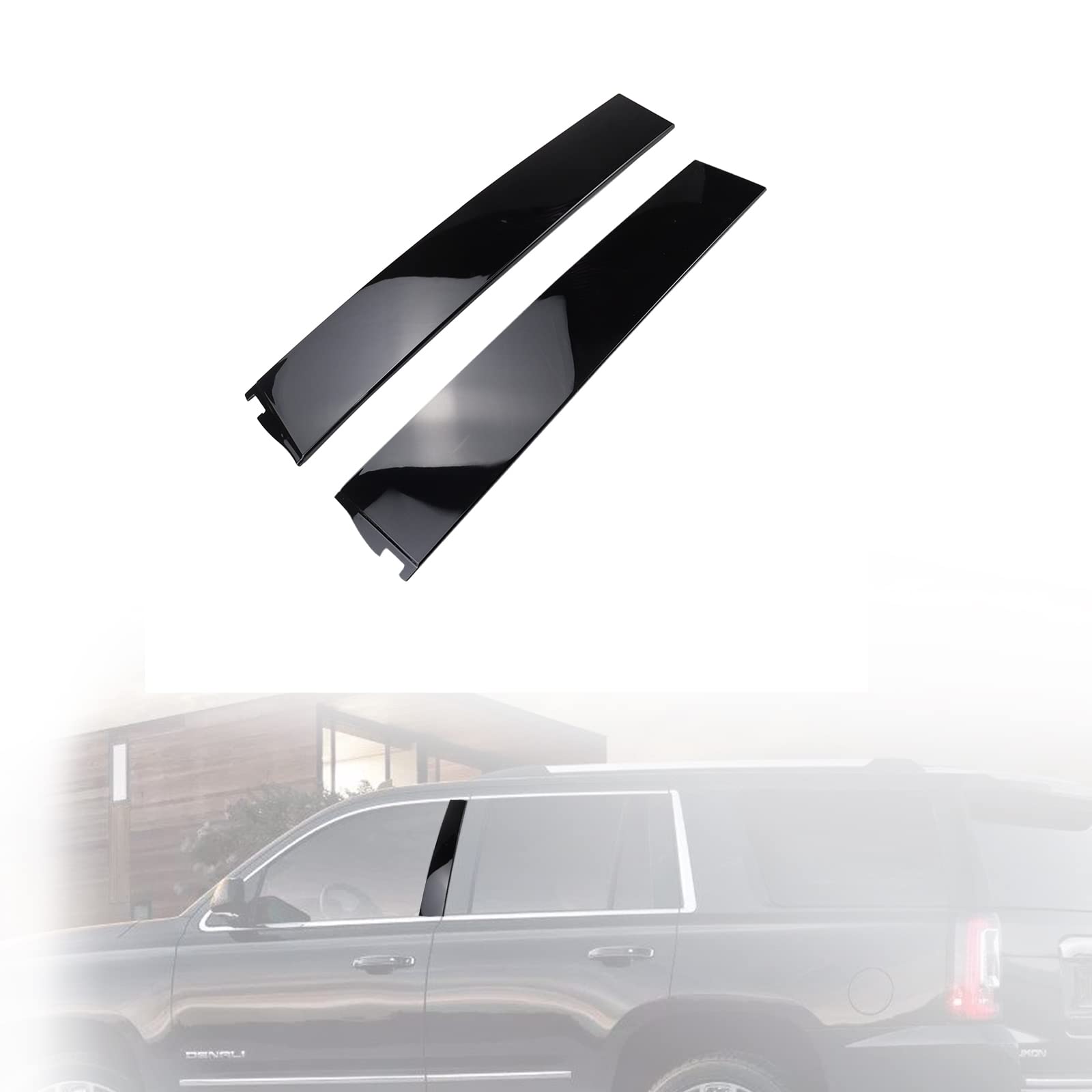 Photo 1 of FEXON 2pcs Front Driver & Passenger Side Windshield Outer Pillar Trim Molding Kit Fits for GMC Yukon XL/Chevy Suburban Tahoe/Cadillac Escalade 2015 2016 2017 2018 2019 2020 Replaces 926-241 926-242