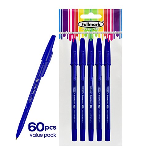 Fullmark new ballpoint pen, fine point 0.7mm, blue, 60-…