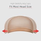 URAQT Wig Caps 8 Pcs Nylon Ultra Thin Breathable Unisex Wig Net Cap view 2