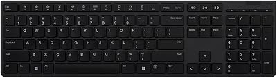 Lenovo KBD BO Slim KB II UK English 104-Key Membrane USB Keyboard Black