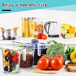 Roshtia 2 Pcs Unbreakable Plastic Measuring Cups
