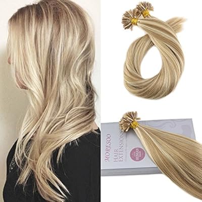 Amazon Com Moresoo 20 Inch U Tip Remy Hair Extensions Keratin
