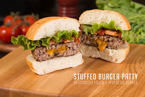 Non Stick Hamburger Press Patty Maker + 40 Wax Paper Discs