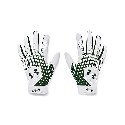 Under Armour Men's Clean Up Baseball Gloves, (101) White/Forest Green/Forest Green, XX-Large