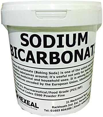 SODIUM BICARBONATE of Soda | 2.5KG BUCKET | 100% BP/Food Grade | Bath, Baking, Cleaning by Hexeal Chemicals