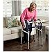 Carex Health Brands Sturdy Uplift Adjustable Adult Medical Walkers, Folds for Easy Storage & Transport, Guaranteed Longevity, Superior Support for Seniors Steel, 6 lb