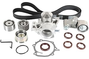 DAYSYORE Timing Belt Kit with Water Pump Fits for 1999-2005 Impreza Forester 2.2L/ 2.5L Engine EJ251/EJ253, Replace # 13028-AA231, 13073-AA080