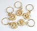 Bling Rings - 35 Gold Hair Ring Charms (Bonus 10 Plain Rings) for Pierced Braid & Dreadlock Decoration - Girl Jewelry Accessories (Gold)