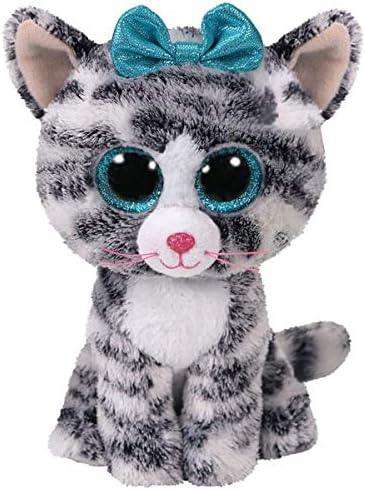 Ty Beanie Boos Cat Plush Muffin Sophie Pepper Frights Tabitha Reagan Buckwheat Big Eyes Stuffed Animal (Quinn)