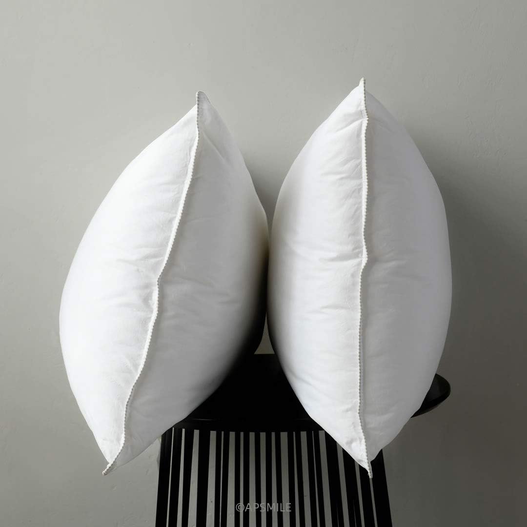 Amazon Com Apsmile Goose Down Feather Pillows For Sleeping 2 Pack