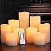 Comenzar Flameless Candles, Battery Candles Set of 9(D3 x H3 4