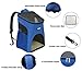 KritterWorld Pet Carrier Backpack for Small Dogs, Puppies, Cats, Kittens Up to 7lbs, Free Collapsible Dog Bowl Included, Comfort Mesh Pup Pack Great for A Walk, Travel, Hiking and Cycling, Grey