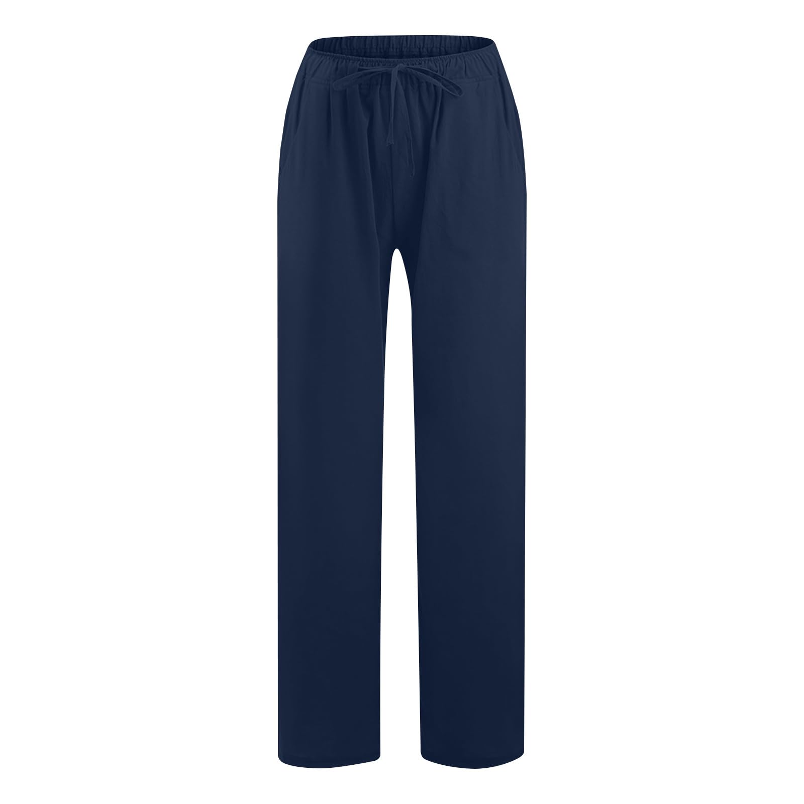 Generisch Linen Trousers Women's Lightweight Summer Trousers Cotton Linen Trousers Cargo Trousers Lightweight Women Jogging Bottoms Plain Elegant Hiking Trousers Oversized Festive Trousers