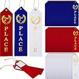 Award Ribbons 1st, 2nd, 3rd Place Flat Carded Set