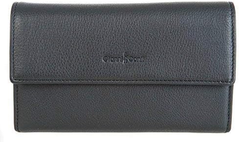Fine Italian Black Leather Travel Business Passport Wallet 588309