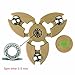 Fidget Hand Play Spinner Toys, 2017 Brighting Chrome Steel Ball Counterweight 360 High Speed Decompression Focus Gifts for Children Adults Spin 3-5 Mins (Gold)
