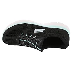 Skechers Summits-Cool Classic Black/Turquoise 8.5 C