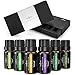 Essential Oils Set Anjou 100 Pure Top 6 Aromatherapy Oils Basic Sampler Gift Kit, 6/10 ml (Lavender, Tea Tree, Eucalyptus, Lemongrass, Orange, Peppermint), Therapeutic grade