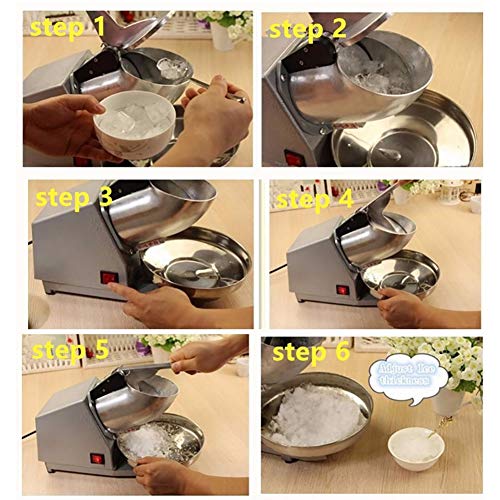 Summer Eiscrusher Maschine, Kleine automatische Doppelmesser-Smoothie-Maschine für den Haushalt, Restaurant Bar Frost… – Bild 8