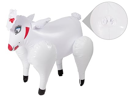Alsino Gummipuppe aufblasbares erotisches Party Schaf 45 x 39 cm Liebespuppe 61/2725 Scherzartikel JGA