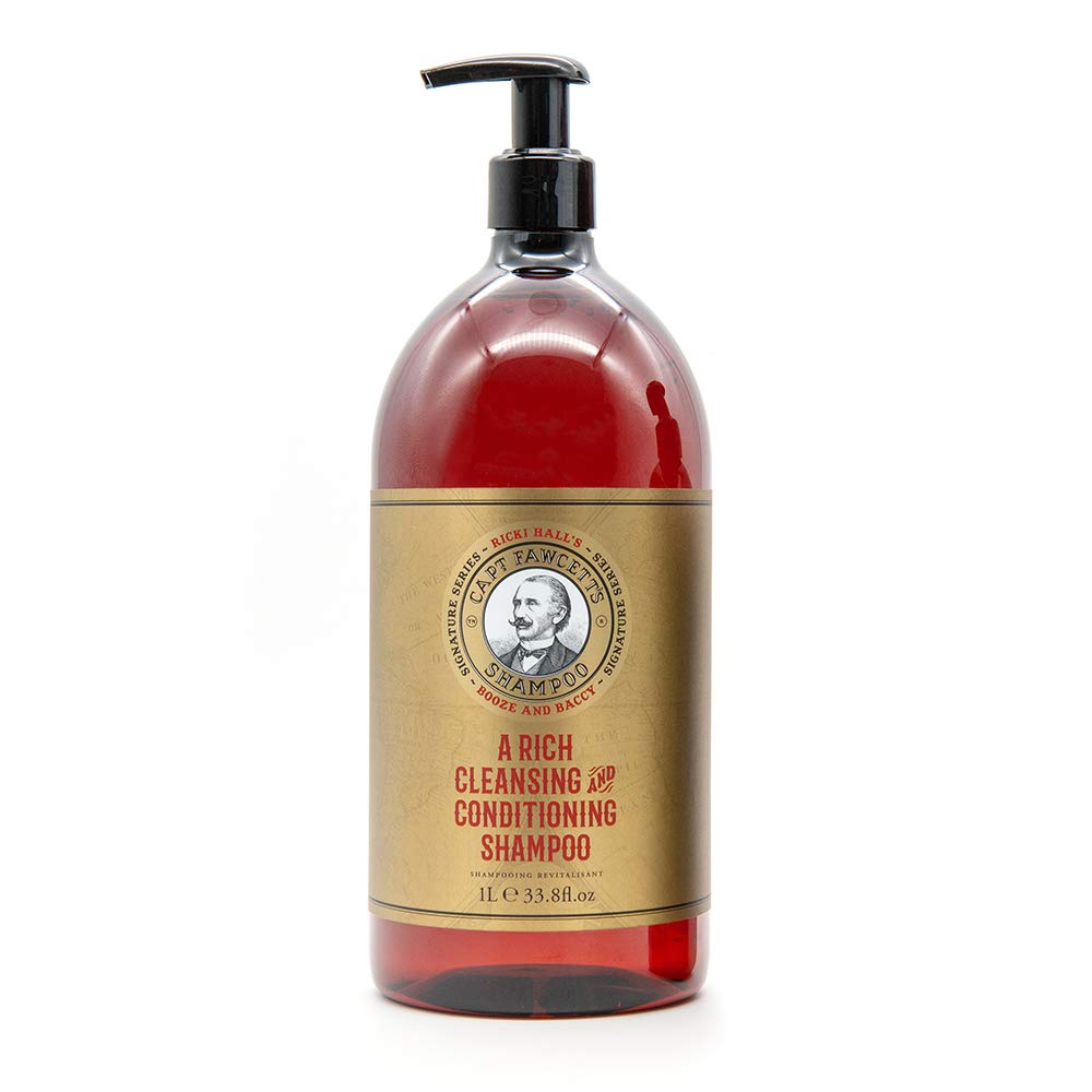 Captain Fawcett Ricki Hall's Booze & Baccy Shampoo (1 Litre)