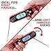 Alpha Grillers Instant Read Meat Thermometer for Grill and Cooking. Best Ultra Fast Waterproof Digital Kitchen Food Probe with Backlight & Calibration. Internal BBQ Grilling Temperature Guide Included
