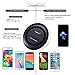 Fast Wireless Charger, Amicool Ultra-slim Circular Crystal Portable Wireless Charging Pad for Galaxy S6/S6 Edge Plus,S7/S7 Edge,Note 5[Adaptive Fast Charger] and Standard Qi-enabled devices