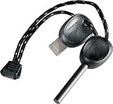 Light My Fire Swedish FireSteel 2.0 Scout 3,000 Strike Fire Starter with Emergency Whistle - Black