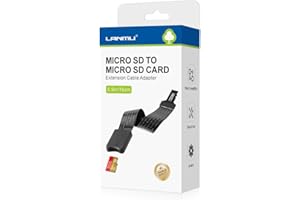 LANMU Micro SD to Micro SD Card Extension Cable Adapter Compatible with Ender 3 Pro/Ender 3/Ender 3 V2/Ender 5 Plus/Ender 5 Pro/CR-10S Pro, TF Memory Card Flexible Extender (5.9in/15cm)