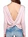 LIREROJE Women's Loose Backless Long Sleeve Top Blouse