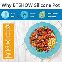 BTSHOW Air Fryer Silicone Liners 8 INCH 2