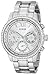 GUESS Women's U0559L1 Sporty Silver-Tone Stainless Steel Watch with Multi-function Dial and Pilot Buckle