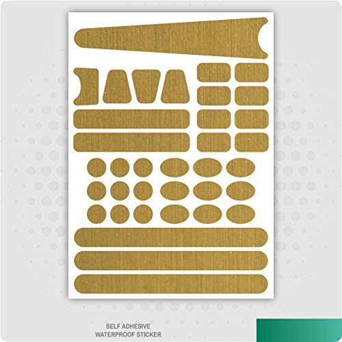 Brush Aluminium Gold