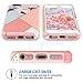 ULAK iPhone 5S Case, iPhone 5 Case,iPhone SE Case, Slim Fit Protection Case Hybrid Scratch Resistant Hard Back Cover Shock Absorbent TPU Bumper Protective Case (Pink Marble)