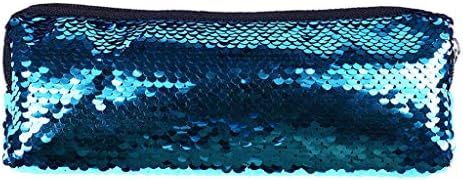 Clearance Sale!💝Lookhy Fashion Outdoor Solid Color Sequins Handbag Shoulder Ladies,Portable Double Color Students Pencil Case for Girls Women Purse Make Up Pouch with Zip