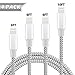 Besiva for iPhone Charger, 4Pack 3FT 6FT 6FT 10FT Nylon Braided 8 Pin iPhone Lightning Cable to USB Charger Compatible with iPhone X/8/8 Plus/7/7 Plus/6s/6s Plus/6/6 Plus/5/5S/5C/SE/iPad