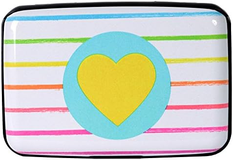 Aluminum Wallet RFID Blocking Slim Metal Credit Card Holder Hard Case - Multicoloured -