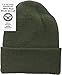 ARMYU Military Genuine GI Watch Cap Warm Winter USN Wool Beanie Solid Cuffed Army Hat (Olive Drab)
