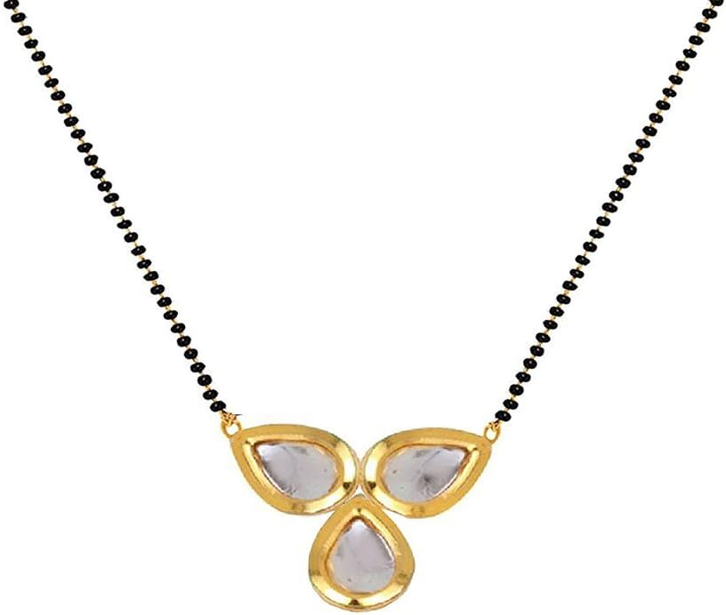 Daphne Ishqbaaz Bollywood Actress Anika Style Kundan Work Mangalsutra for Women