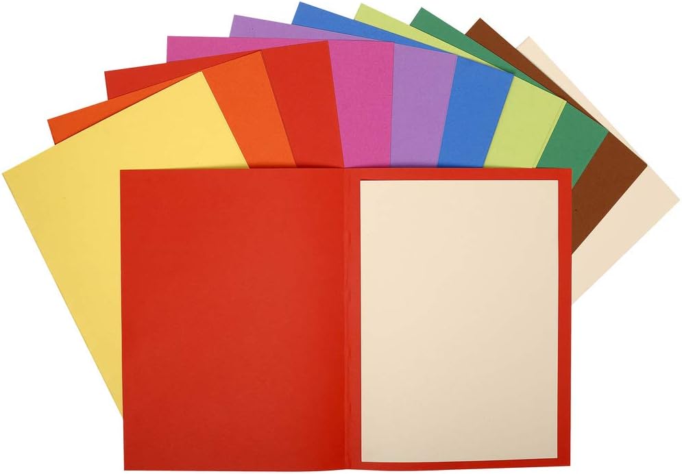 Exacompta, Ref 160001E, Forever Collection, Flash Square Cut Folders, 240 x 320mm in Size, Suitable for A4 Documents - Image 4